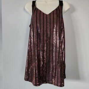 Sloane &amp; Sadie sparkly pink tank